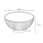 Manhattan Comfort - Ensemble de 2 tables : table basse moderne Anderson 71,5 cm et table d’appoint 40 cm - Crème-Caractéristiques de la table d’appoint : magnifique plateau rond en acier doré