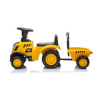 Freddo - Tracteur CAT Holland T7 à pédales pour enfants-Remorque détachable : les enfants peuvent transporter leurs jouets et leurs trésors
