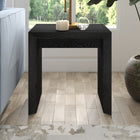 Hudson&Canal - Table d'appoint rectangulaire Oswin de 56 cm de largeur, , grain noir-Nettoyer avec un chiffon doux et sec, sans produits chimiques agressifs ni produits de nettoyage abrasifs