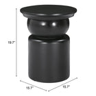 Zuo - Colombo Table d’appoint - Noir-Garantie limitée de 3 ans