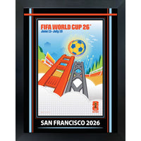 San Francisco 2026 FIFA World Cup - Photoglass encadre - 20" x 26"-Affiche officielle de ville hote FIFA Coupe du Monde 2026