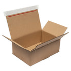 Spicers - Boîte postale à peler et coller - 8,43 po x 7,06 po x 5,31 po - Kraft - Paquet de 20-Boîte postale facile à assembler