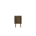 Manhattan Comfort - Meuble TV Marcus 53,14 po style Mid-Century Modern - Brun Rustique-Portes à fermeture douce avec design arrondi en forme de A