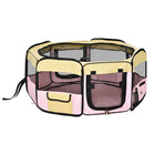 PawHut - Hexagon Fabric Portable & Foldable Pet Playpen-Un cadre interne en acier robuste recouvert de tissu Oxford 600D