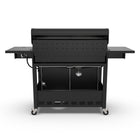 Kenmore - Barbecue au gaz XL à 6 brûleurs avec brûleur latéral - Noir-Couvercle revêtu de porcelaine, doublure en acier aluminisé et embouts noirs à revêtement en poudre avec poignée en acier inoxydable