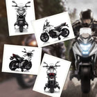 Qaba - Moto électrique Honda sous licence 12V avec phares et musique - blanc-Convient pour l'asphalte, la brique ou le ciment, utilisation polyvalente 