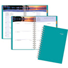 Mead - Agenda hebdomadaire/mensuel escapade tropicale 2027 - 8 1/2 po H x 5 1/2 po l - couleurs assorties - bilingue-Mois passe et futur en reference