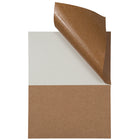 JAM Paper Étiquettes expédition, demi-feuilles, 5,5 x 8,5 po, brun kraft, 50/paquet-Brun kraft