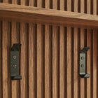 Modway - Render Cannelé Panneau porte-manteaux avec tablette in Noyer-7