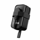 Uncaged Ergonomics - Chargeur de voyage ergonomique sans cage - 4 AC - 2 USB - 1 USB-C - Noir-2 ports USB-A.