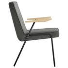 Modway - Vista Fauteuil à manger - Slate-Glissières de plancher sans marquage
