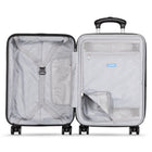 Travelpro - Odyssey 19.5 po Valise de Cabine Rigide à Roulettes Pivotantes - Bleu-Un panneau de séparation à fermeture éclair et une poche intégrée pour accessoires permettent de ranger et de sécuriser le contenu