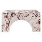 Modway - Valen Intérieur - Terrasse extérieure Béton voûté Table basse - Marbre rouge-7