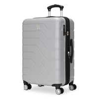 Travelpro - Odyssey 24 po Valise Rigide À Enregistrer de Taille Moyenne à Roulettes -  Gris Nuage-L'extérieur rigide, léger mais résistant, protège vos effets personnels sans vous alourdir
