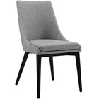 Modway - Viscount Tissu Chaise à manger - Gris clair-Fauteuil d’accompagnement moderne à manger