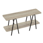 Manhattan Comfort - Console moderne Celine 47,24 po - Gris rustique-Assemblage à domicile requis Tout le matériel inclus