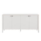 Modway - Emmeline 66" 4 portes festonnées Armoire à buffet - Blanc-7