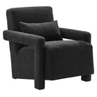 Modway - Mirage Boucle Tapis Fauteuil - Noir-Chaise d’accent moderne