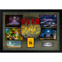 Rush 40th Anniversary Tour with Commemorative Ticket and Backstage Pass - Impression encadree - 22" x 18"-Qualité supérieure - music memorabilia