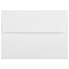 JAM Paper Enveloppes d'invitation Strathmore A6 - 4,75 x 6,5 po - Lin blanc brillant - paquet de 50-Lin blanc brillant