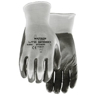 Watson Gloves - Stealth Lite Speed Gants - Moyen - 1 Paire-Enduit de nitrile résistant à l’usure