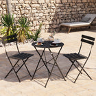 Lausaint - Ensemble de trois pièces pliant Bistro - Noir-9
