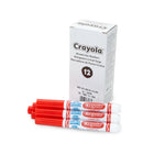 Crayola - Marqueurs lavables Broad Line − Rouge − Paquet de 12-Ajoutez des couleurs vives et vibrantes à vos dessins, projets scolaires et autres projets créatifs