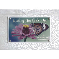 Rosedale Gold - Cartes De souhaits Fête des Mères / Enveloppes - 5-1/2 po x 8 po - Religieuse - Papillon - Paquet de 6-Cartes de souhaits qualité boutique