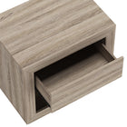 Manhattan Comfort - Table de nuit contemporaine Soren 26" à 1 tiroir - Chêne naturel-Disponible en chêne blanchi, chêne naturel et gris charbon