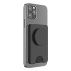 PopSockets - PopWallet+ pour MagSafe avec Anneau Adaptateur Magnétique - Noir-Peut contenir jusqu'à 3 cartes ; 6 cartes de visite