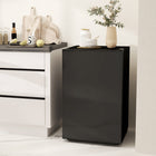 HOMCOM - Mini-réfrigérateur 4,5 pi³ avec congélateur et roulettes - noir-Format compact adapté aux dortoirs, camping-cars et petits appartements 
