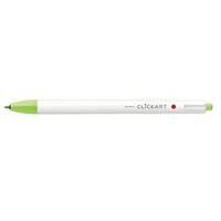 Zebra - ClickArt Retractable Marker Pen - Vert Clair-Parfait pour la journalisation, le codage couleur, le dessin et l’écriture quotidienne