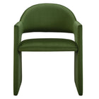 Modway - Talia Performance Velvet Fauteuil à manger - Vert mousse-8