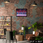Edmonton Oilers Anthem Line-Up - Toile encadree - 31" x 22"-Sous licence officielle de la LNH et de l'AJLNH