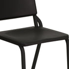 Flash Furniture – Chaise d’orchestre empilable à haute densité série HERCULES, noir-Patins Glisseurs en plastique