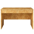 Modway - Hudson Bois de burl à deux tiroirs Bureau - Naturel-Assemblée requise