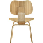 Modway - Fathom Chaises de salle à manger Ensemble de 2 - Naturel-Siège incliné pour un confort maximal.