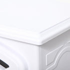 HOMCOM - Poêle électrique avec protection contre la surchauffe - 750W/1500W - blanc-L'effet de flamme peut être utilisé indépendamment sans la chaleur