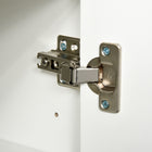 HOMCOM - Buffet latéral à haute brillance 31,1 po L avec 2 tiroirs - blanc-Portes à ouverture push-click pour plus de praticité 