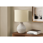 Monarch Specialties - Luminaire - 16 po H Lampe De Table - Résine Beige - Abat-Jour Beige - Contemporain-Pouvant accueillir une ampoule de 60 W (non incluse), elle est dotée d'un interrupteur à bouton rotatif marche/arrêt pratique pour un contrôle sans effort de l'éclairage de votre espace