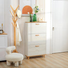 HOMCOM - Armoire de rangement pour chaussures pour 12 paires avec tiroirs basculants - blanc-L'étagère intérieure est réglable sur 2 niveaux pour répondre à différents besoins