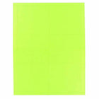 JAM Paper - Marque-places imprimables - 3 3/4 po x 1-3/4 po - Marque-places vert lime ultra - paquet de 12-Taille : 3,75 x 1,75 pouces / Les cartes nominatives aident les invités à trouver leur place et à mémoriser les noms des autres invités à leur table.