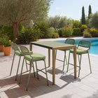 Zuo - Rio Tabouret de bar - Vert - Ensemble de 2-Aucun assemblage requis