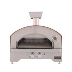 Kucht - Four à pizza portatif au propane pour l’extérieur Napoli - Rouge-Boutons de contrôle manuels de haute qualité