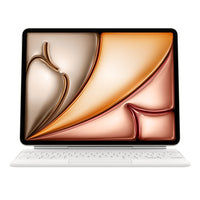 Apple - Magic Keyboard pour iPad Air 13" (M4/M3/M2) - Anglais - Blanc-La conception en porte-à-faux portable offre un réglage en douceur et offre un angle de vision parfait.