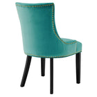 Modway - Marquis Performance Velvet Chaises de salle à manger Ensemble de 2 - Sarcelle-Assemblée requise