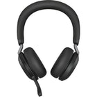 Jabra - Evolve2 75-usb-a UC Casque stéréo-Caractéristiques et fonctions LED : Busylight, indication d'amarrage du support de bureau, appel entrant, notifications Microsoft Teams (en fonction du SKU)