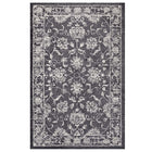 Modway - Kazia Treillis floral vieilli Tapis de comédie 8 pi l x 10 pi L - Gris foncé et ivoire-Tapis à treillis floral vieilli