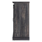 Manhattan Comfort - Meuble TV traditionnel Myrtle 60 po - Marron foncé-Finition texturée à l’aspect de beau grain