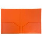 JAM Paper - Chemise robuste à 2 pochettes - orange - Paquet de 6-Taille : 9,5 x 11,625 pouces | S'adapte facilement aux documents de 8,5" x 11"